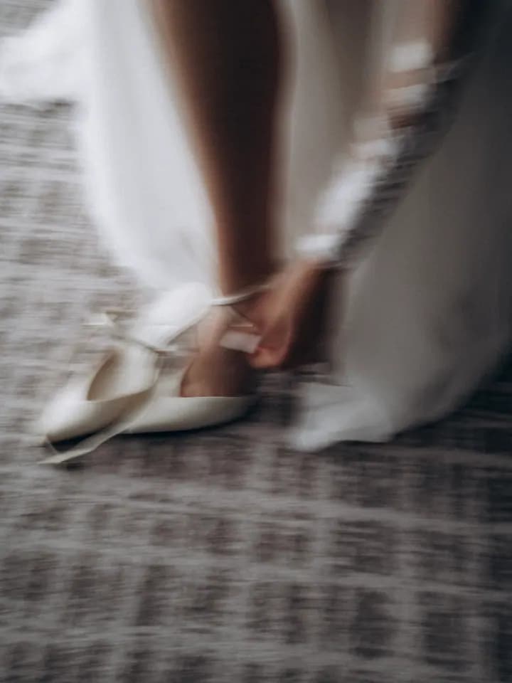 Die Brautschuhe im Detail